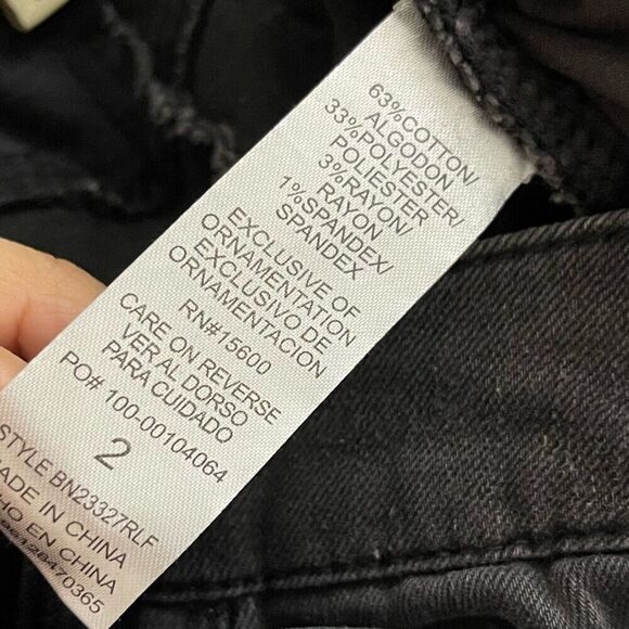 Democracy Sz 2 Jeans Straight Girlfriend Ab Technology Booty Lift Patchwork NEW - Picture 4 of 13